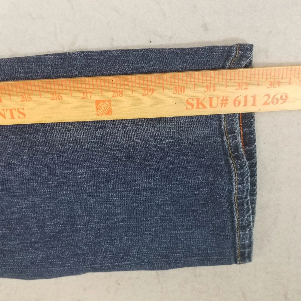 Lee Jeans Mens 36x32 Blue Extreme Motion Straight Fit Tapered Leg Stretch Denim